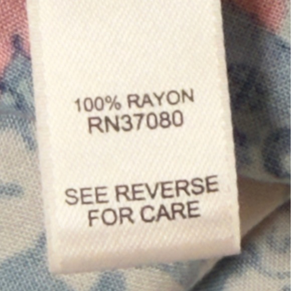 EST.1946 Blue and White Buttoned Blouse with Mandarin Collar Size 18/20W - Picture 4 of 4